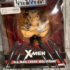 Loot Crate Wolverine Figure - Black Outfit with Silver Claws and Tan Skin
